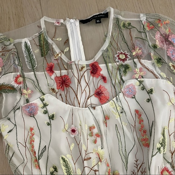 Walter Baker: Floral Mesh Blouse - Picture 2 of 5